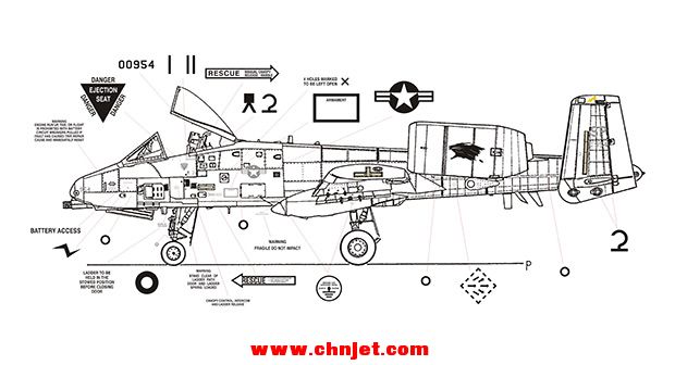 A-10 Warthog机身细节最详细图案