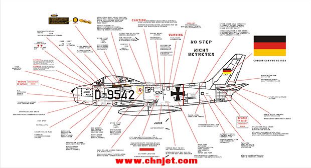 F-86 Sabre机身细节最详细图案 