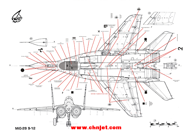 Mig-29机身细节最详细图案