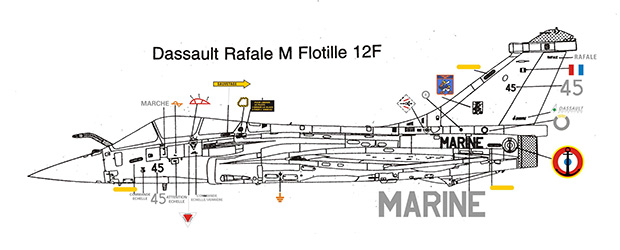 Rafale阵风机身细节最详细图案