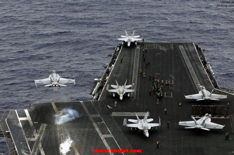 US_Navy_080806-N-7883G-186_An_F-A-18F_Super_Hornet_assigned_to_Strike_Fighter_Squadron_%28VFA%29_102_launches_from_the_aircraft_carrier_USS_Kitty_Hawk_%28CV_63%29_for_the_last_time.jpg