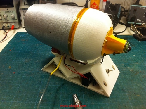 自己3D打印微型涡喷发动机