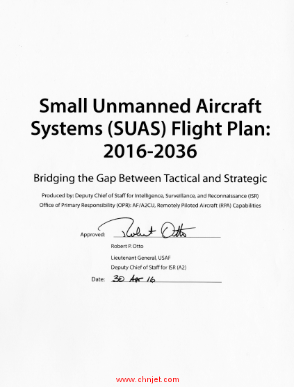 美国空军小型无人机发展规划：2016-2036（英文）