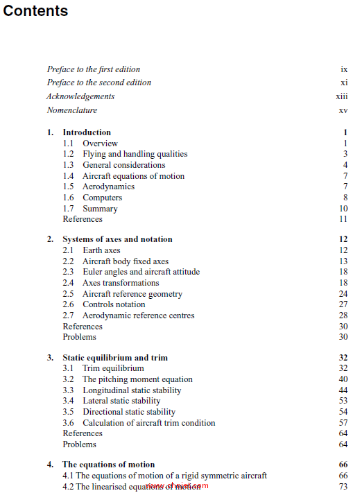 《Flight Dynamics Principles》第二版