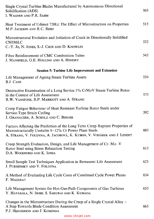 《Advances in turbine materials, design and manufacturing》