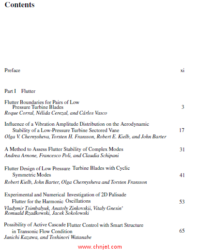 《Unsteady Aerodynamics, Aeroacoustics and Aeroelasticity of Turbomachines》