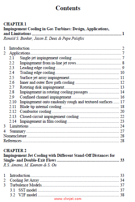 《Impingement Jet Cooling in Gas Turbines》