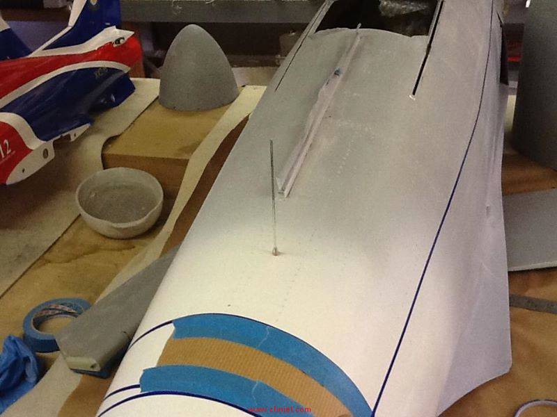 Seafury模型飞机涂装过程