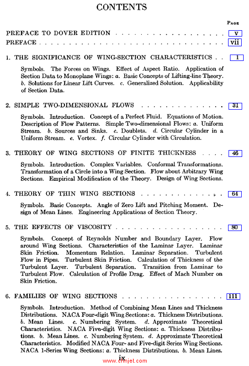 《Theory of Wing Sections：Including a Summary of Airfoil Data》