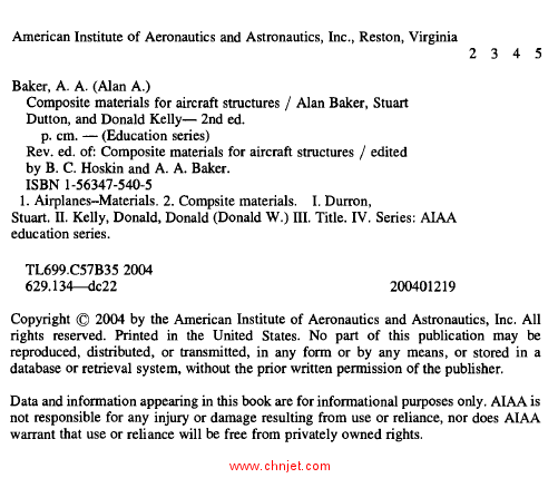 《Composite Materials for Aircraft Structures》第二版