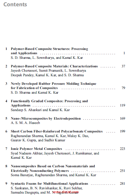 《Composite Materials: Processing, Applications, Characterizations》