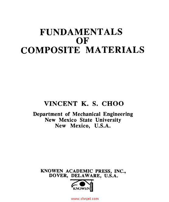 《Fundamentals of Composite Materials》