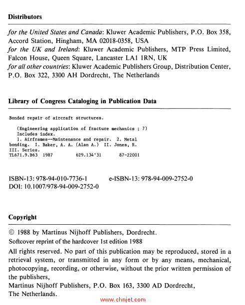 《Bonded Repair of Aircraft Structures》