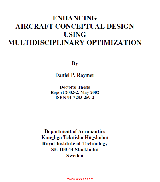 《Enhancing Aircraft Conceptual Design Using Multidisciplinary Optimization》