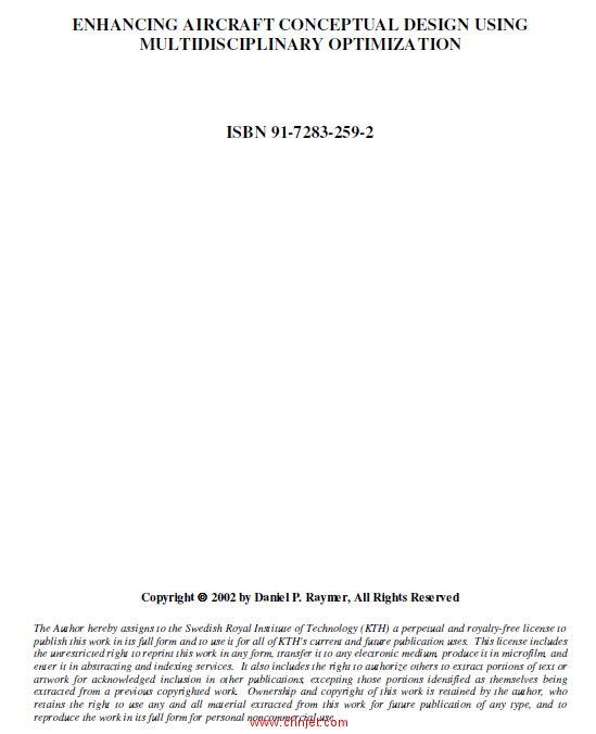 《Enhancing Aircraft Conceptual Design Using Multidisciplinary Optimization》