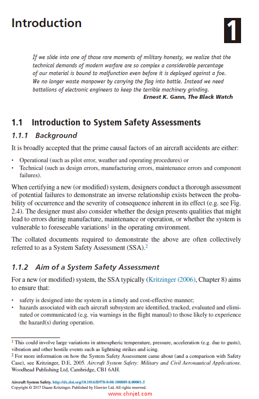 《Aircraft System Safety: Assessments for Initial Airworthiness Certification》