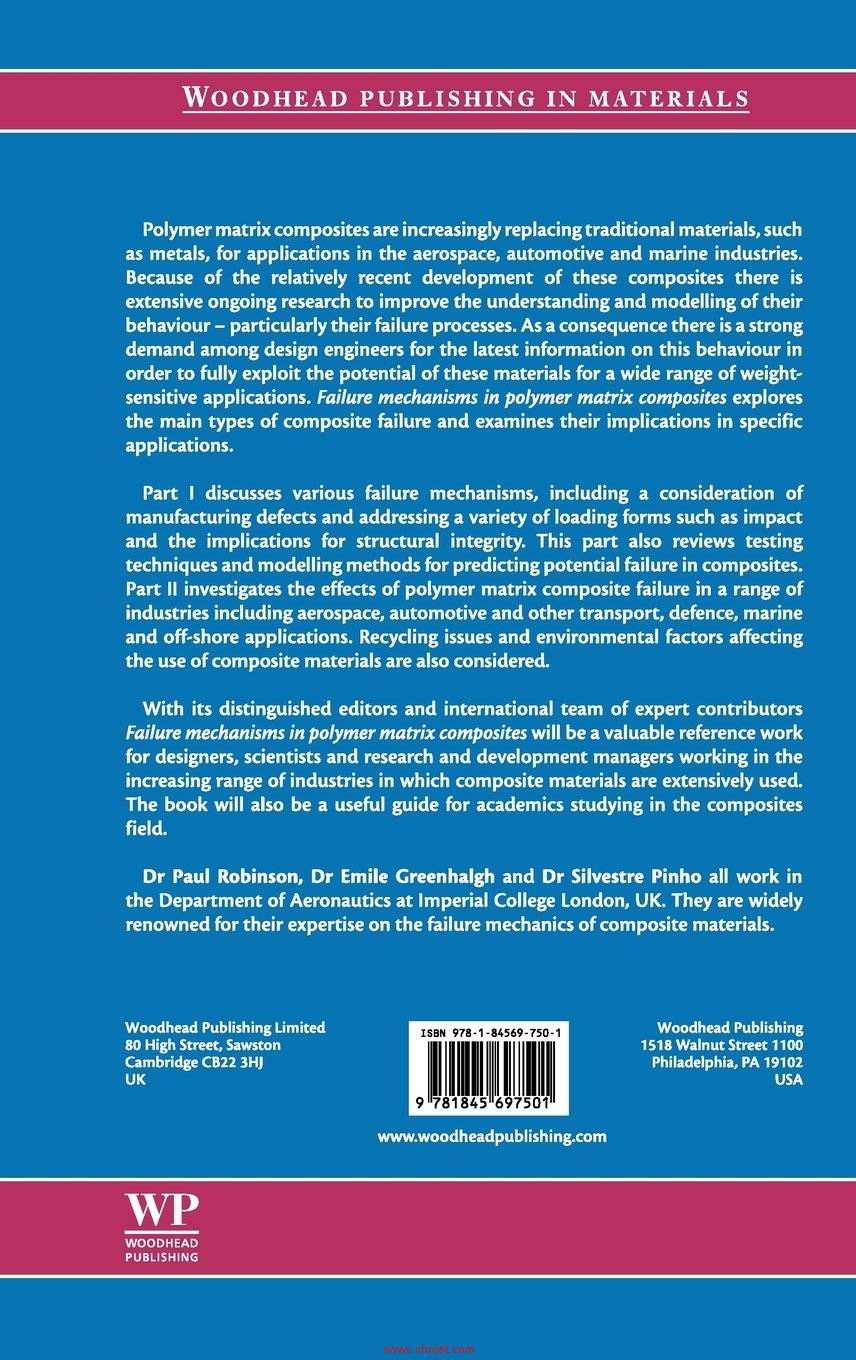 《Failure mechanisms in polymer matrix composites：Criteria, testing and industrial applications》 ...