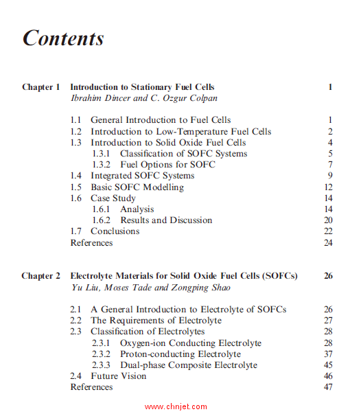 《Solid Oxide Fuel Cells：From Materials to System Modeling》