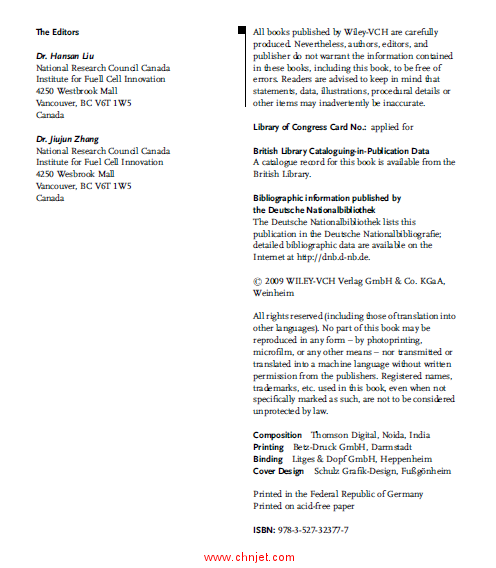 《Electrocatalysis of Direct Methanol Fuel Cells：From Fundamentals to Applications》