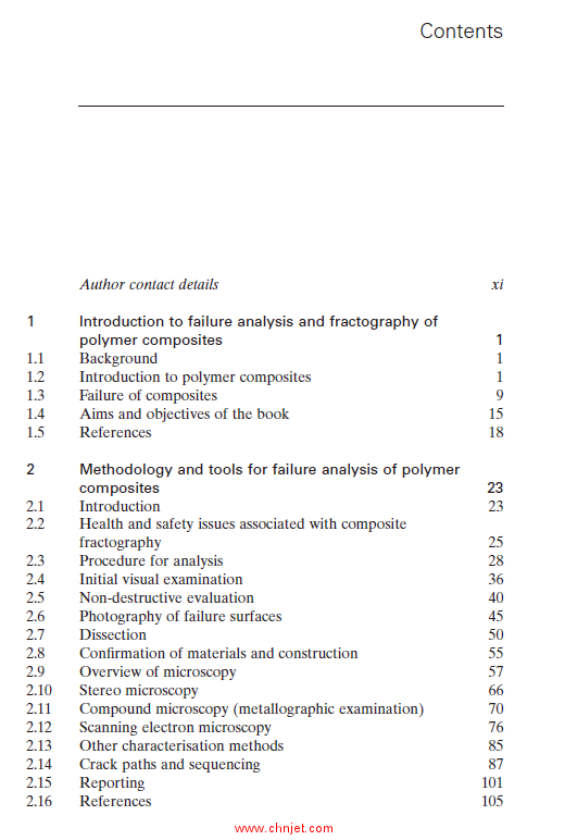 《Failure analysis and fractography of polymer composites》