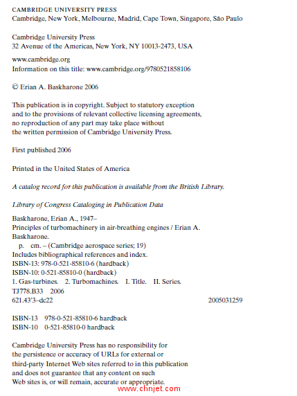 《Principles of Turbomachinery in Air-Breathing Engines》