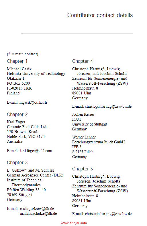 《Materials for fuel cells》