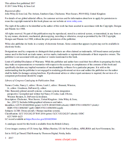 《Remotely Piloted Aircraft Systems: A Human Systems Integration Perspective》