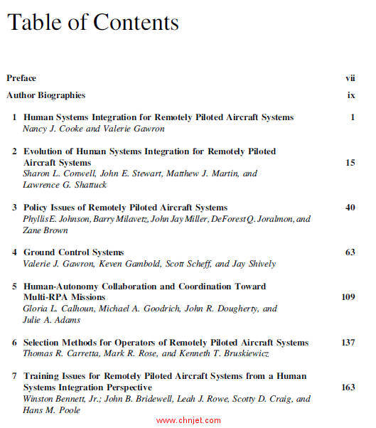 《Remotely Piloted Aircraft Systems: A Human Systems Integration Perspective》