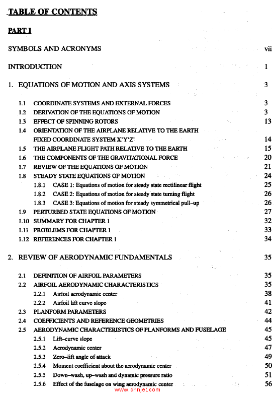 《Airplane Flight Dynamics and Automatic Flight Controls》一二册