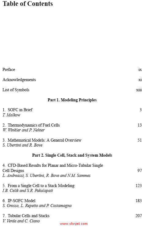 《Modeling Solid Oxide Fuel Cells：Methods, Procedures and Techniques》