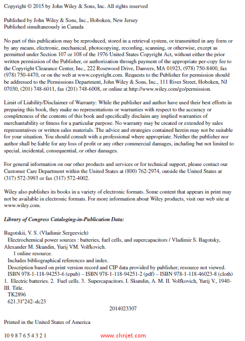 《Electrochemical Power Sources: Batteries, Fuel Cells, and Supercapacitors》