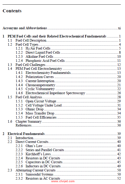 《Electrochemical Impedance Spectroscopy in PEM Fuel Cells：Fundamentals and Applications》