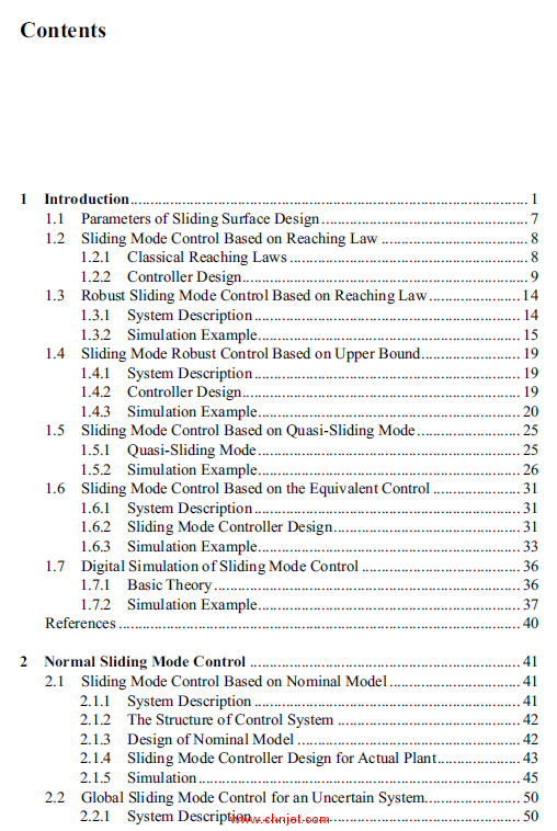 《Advanced Sliding Mode Control for Mechanical Systems：Design, Analysis and MATLAB Simulation》