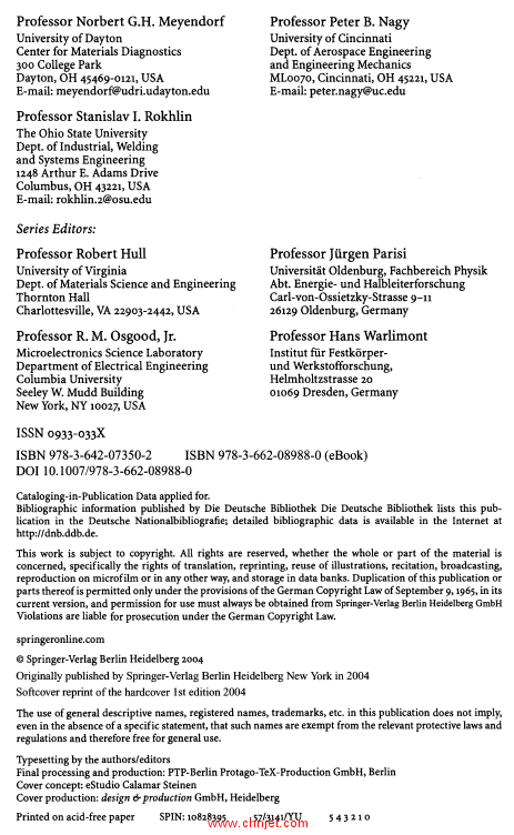 《Nondestructive Materials Characterization: With Applications to Aerospace Materials》