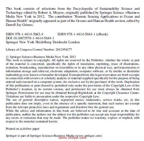 《Earth System Monitoring: Selected Entries from the Encyclopedia of Sustainability Science and Tech ...