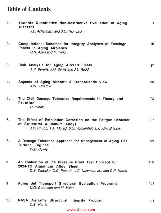 《Structural Integrity of Aging Airplanes》