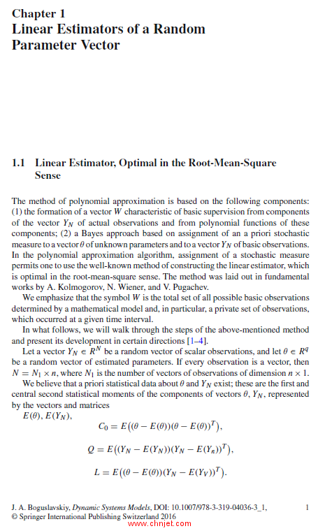 《Dynamic Systems Models: New Methods of Parameter and State Estimation》