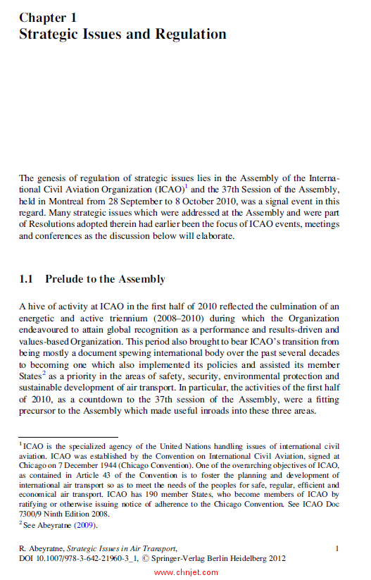 《Strategic Issues in Air Transport: Legal, Economic and Technical Aspects》
