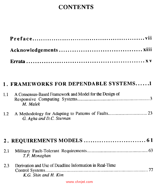 《Foundations of Dependable Computing: Models and Frameworks for Dependable Systems》