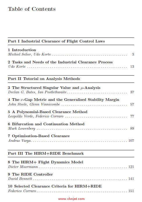 《Advanced Techniques for Clearance of Flight Control Laws》