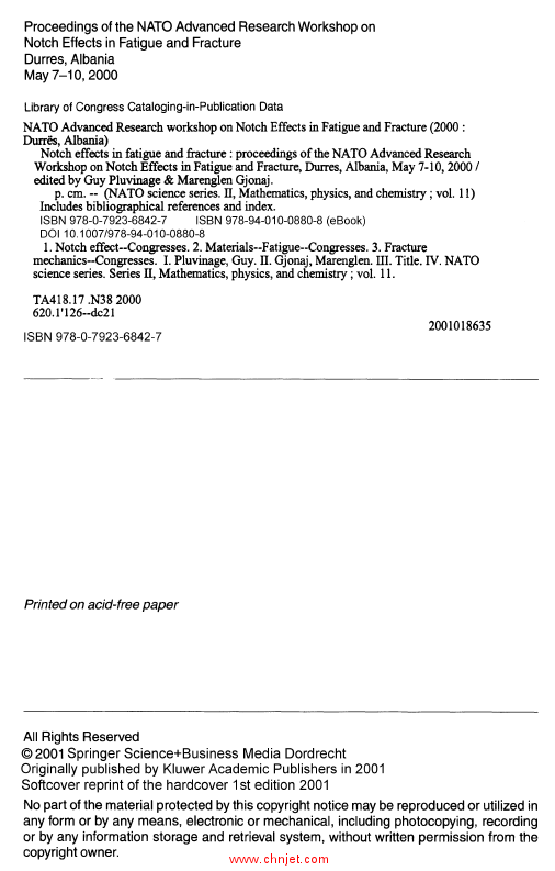 《Notch Effects in Fatigue and Fracture》