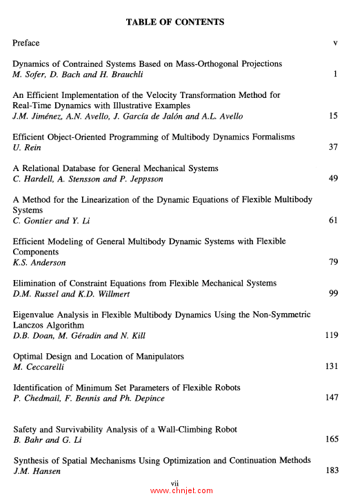 《Computational Dynamics in Multibody Systems》