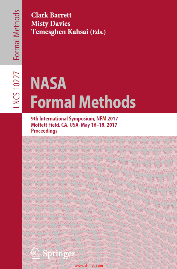 《NASA Formal Methods: 9th International Symposium, NFM 2017, Moffett Field, CA, USA, May 16-18, 201 ...