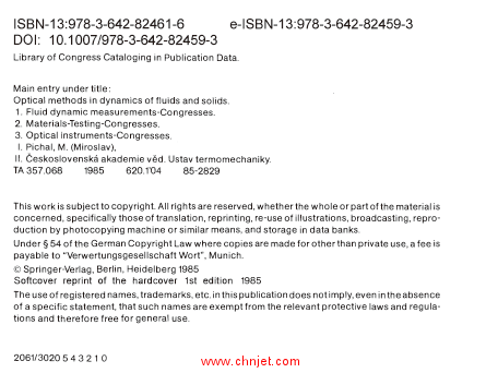 《Optical Methods in Dynamics of Fluids and Solids: Proceedings of an International Symposium, held  ...