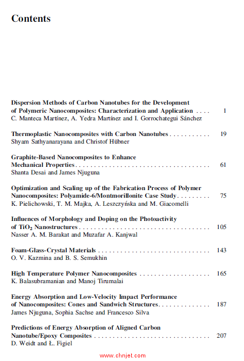 《Structural Nanocomposites: Perspectives for Future Applications》