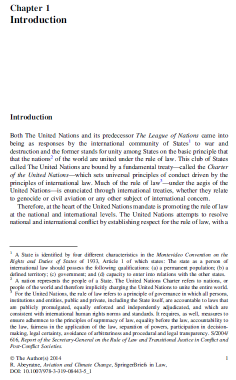 《Aviation and Climate Change: In Search of a Global Market Based Measure》