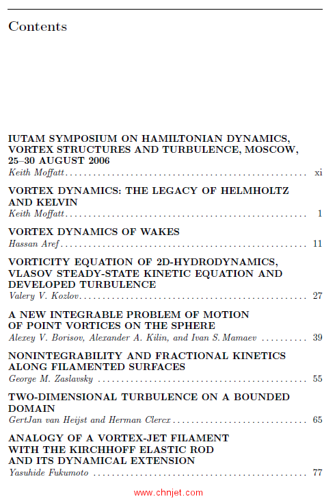 《IUTAM Symposium on Hamiltonian Dynamics, Vortex Structures, Turbulence: Proceedings of the IUTAM S ...