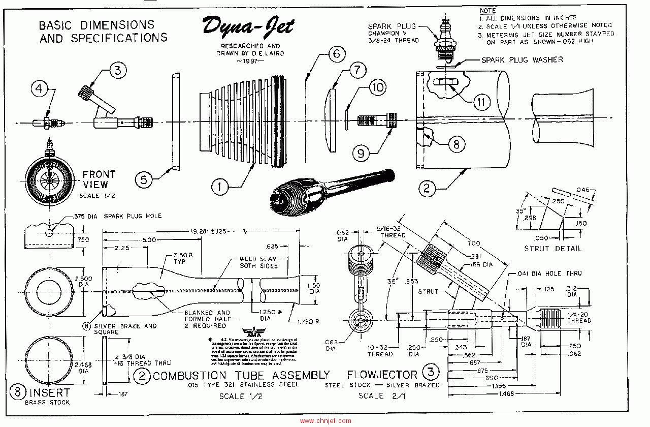 Dyna-Jet脉冲发动机图纸