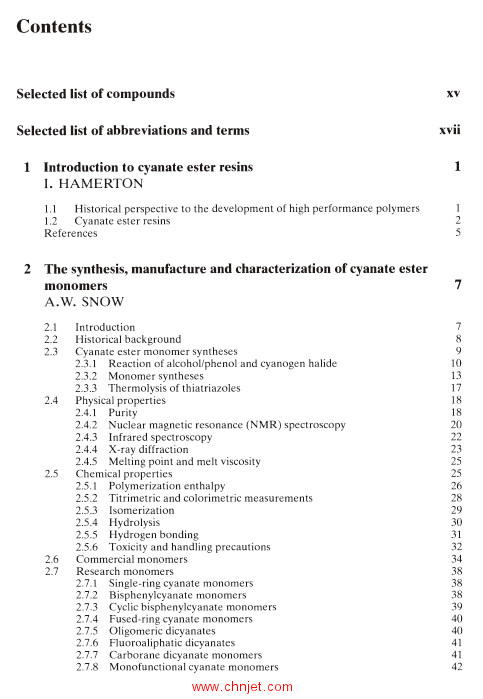 《Chemistry and Technology of Cyanate Ester Resins》