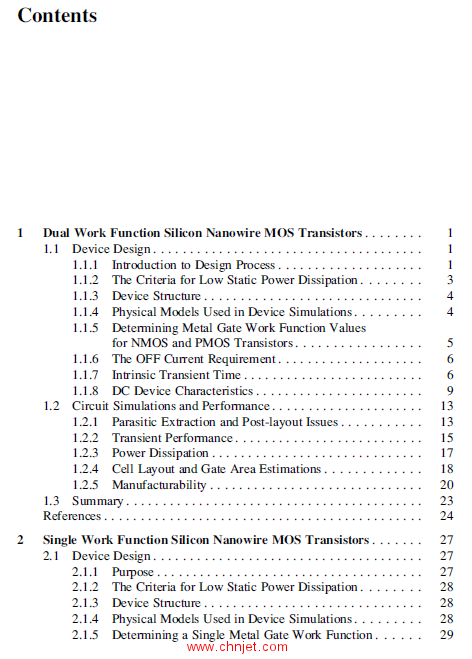 《Silicon Nanowire Transistors》